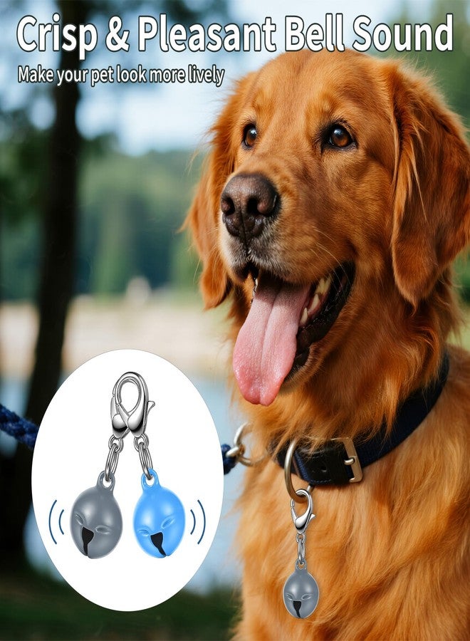 Larrel 14 Pcs Pet Bell, Small Dog Collar Bell with Key Rings Clasps Cat Collar Charms Pet Pendant Accessories for Small Animal Dog Goat Puppy Kitty Pets Training to go Outside 1/2-Inch (Colourful) - Image 4